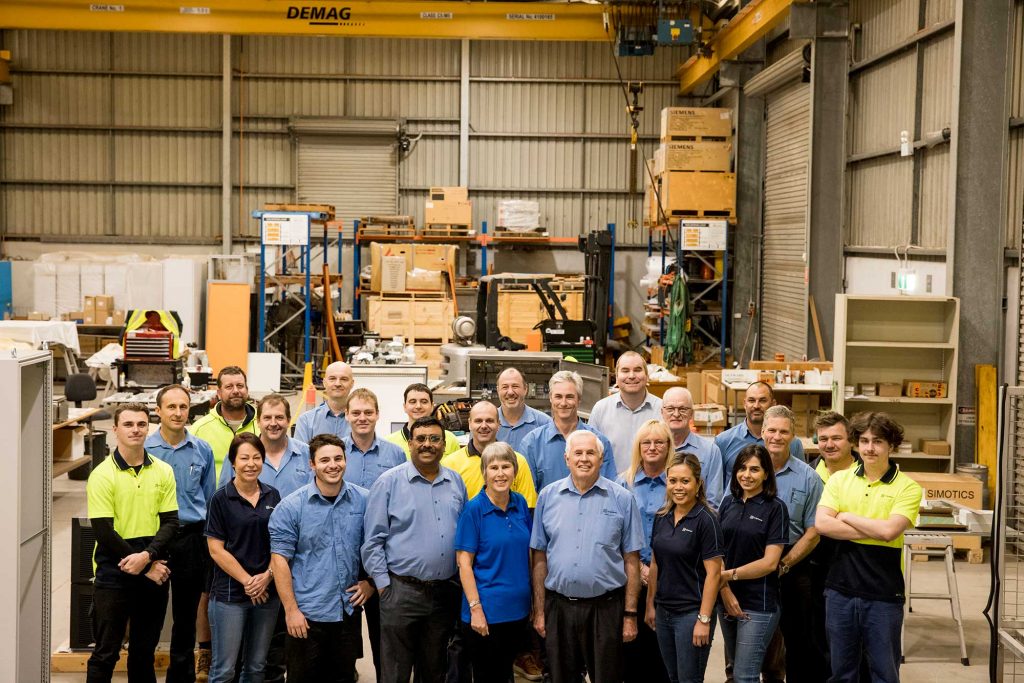 The full I S Systems team with capabilities in a variety of engineering and manufacturing applications