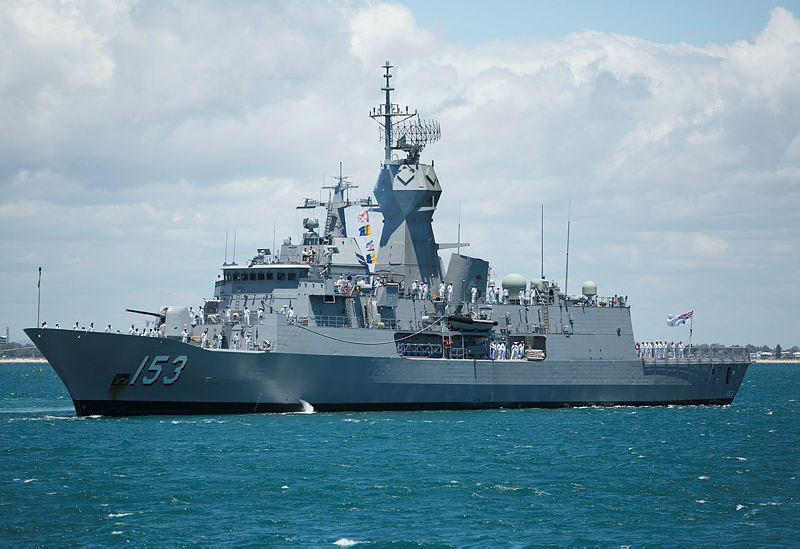 ANZAC Class frigate at sea