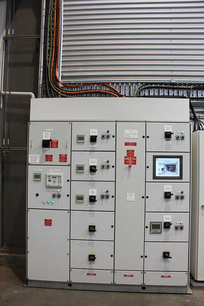 A DB Visual panel manufactured by I S Systems